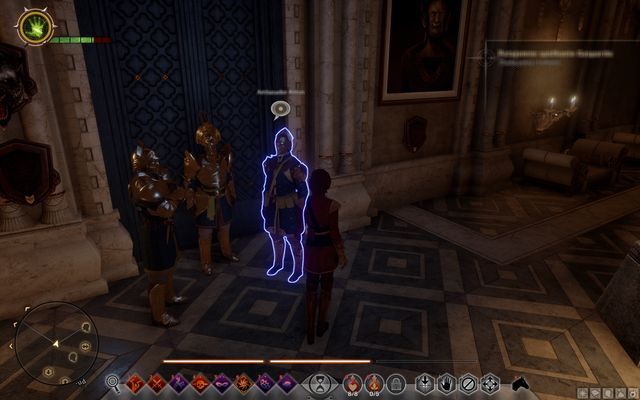The guards in front of the Trophy Room - Dragon Age Inquisition: Wicked Eyes and Wicked Hearts - Main storyline quests (The Path of the Inquisitor) - Dragon Age: Inquisition Game Guide & Walkthrough