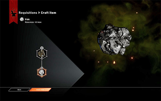 After you learn the requirements, you can set out to find the resources. - Dragon Age Inquisition: Requisitions - Crafting - Dragon Age: Inquisition Game Guide & Walkthrough