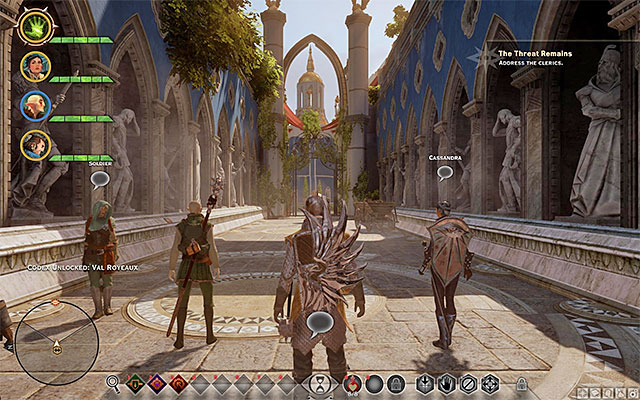 You visit Val Royeaux during one of the main quests, but it is a good idea to return here later into the game - Dragon Age Inquisition: Val Royeaux - basic information - Val Royeaux - Dragon Age: Inquisition Game Guide & Walkthrough