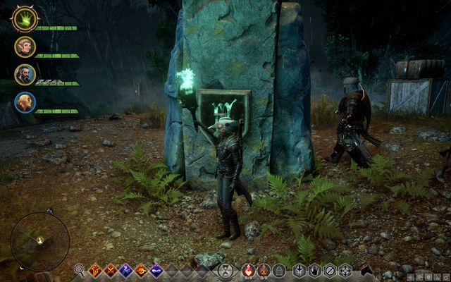One of the runes on the pillar - Dragon Age Inquisition: Beacons in the Dark - Side quests - The Fallow Mire - Dragon Age: Inquisition Game Guide & Walkthrough