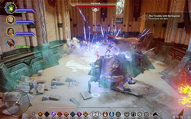 In the ruins you will have to fight more darkspawns - Dragon Age Inquisition: The Trouble with Darkspawn - Side quests - The Western Approach - Dragon Age: Inquisition Game Guide & Walkthrough