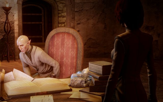 Go to Solas and he will tell you about his problems. - Dragon Age Inquisition: All New, Faded for Her - The Inner Circle (companion quests) - Dragon Age: Inquisition Game Guide & Walkthrough