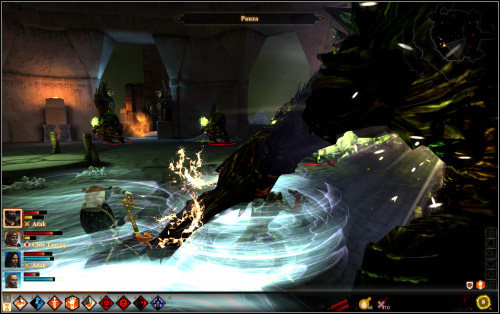 The next fight with the guardian (11) isn't much different than the previous ones - Walkthrough - Corypheus's Prison - Tower Base - Dragon Age II: Legacy - Game Guide and Walkthrough