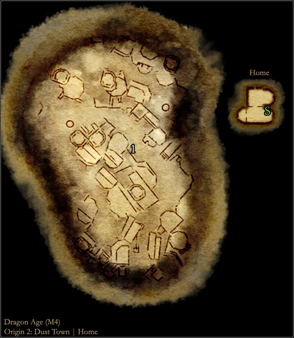 1 - Dragon Age Origins: Origin 2 - Dwarf commoner main map - World Atlas - Maps - Main areas - Dragon Age: Origins Game Guide