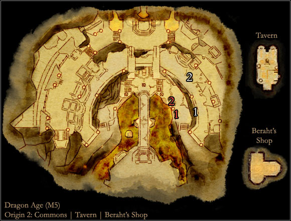 2 - Dragon Age Origins: Origin 2 - Dwarf commoner main map - World Atlas - Maps - Main areas - Dragon Age: Origins Game Guide