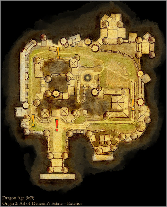 2 - Dragon Age Origins: Origin 3 - City elf main map - World Atlas - Maps - Main areas - Dragon Age: Origins Game Guide