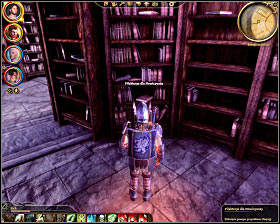 Step 9: Find the third book located in the southern row of the southern section of the library (M33, 24) - Dragon Age Origins: Summoning sciences - The Circle tower - Dragon Age: Origins Game Guide