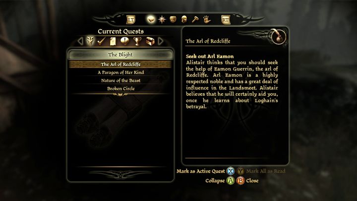 After leaving Lothering, youll find yourself in the camp - Dragon Age Origins: Recommended order of story quests - Basics - Dragon Age: Origins Game Guide