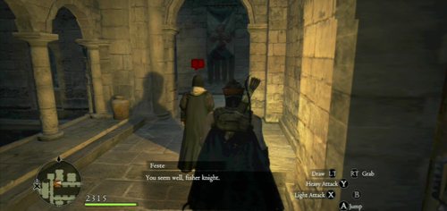 To get to the king's chambers, stay close to Aldous (otherwise, the NPC will be waiting for you there) - Reward and Responsibility - Act V - Dragons Dogma - Game Guide and Walkthrough