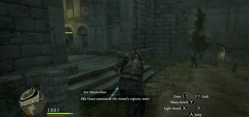 Flee the castle and head for the market - A Warm Welcome - Endgame - Act VII - Dragons Dogma - Game Guide and Walkthrough