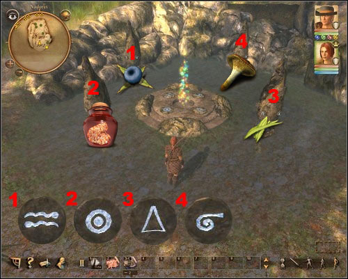 The character on the picture faces the north. - Nadoret - p. 3 | Side quests - Side quests - Drakensang: The River of Time Game Guide