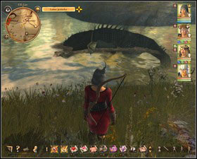 Youll meet Bugbear them, who will tell you that the cause of troubles is the animal that lies behind him in the water - Elven Forest 3 (after the quest 33. Hidden harbor) | Side quests - Side quests - Drakensang: The River of Time Game Guide