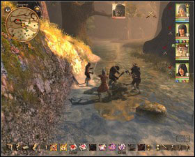 The easiest way to fight with orcs is to reach the camp from the river side - The Reservation | Side quests - Side quests - Drakensang: The River of Time Game Guide