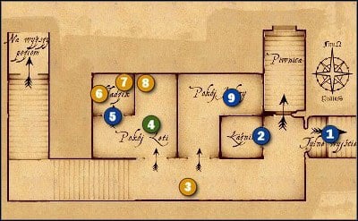 1 - M16 At the steering wheel inn - lower level - Maps - Drakensang: The River of Time Game Guide