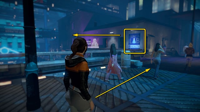 Youll come to the next stairs, the building on the left side is Zoes workplace - Place the algae in the river (an old path) - Chapter Two: Awakenings - Europolis - Dreamfall: Chapters - Game Guide and Walkthrough