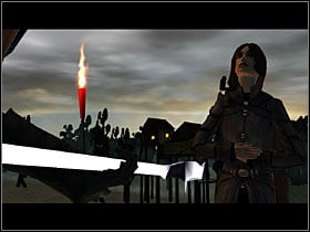 April will go straight ahead and turn down to the left - Dreamfall: Chapter 10 - Crossroads - Dreamfall: Game Guide - Dreamfall: The Longest Journey Game Guide