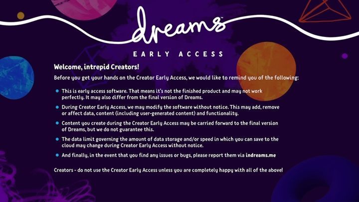 Dreams debuted in early access at April 16th - Dreams Guide
