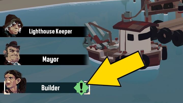 Once you talk to her, she'll ask you about your experiences in The Marrows - Dredge: A Place to Rest - Pursuits - Dredge Guide