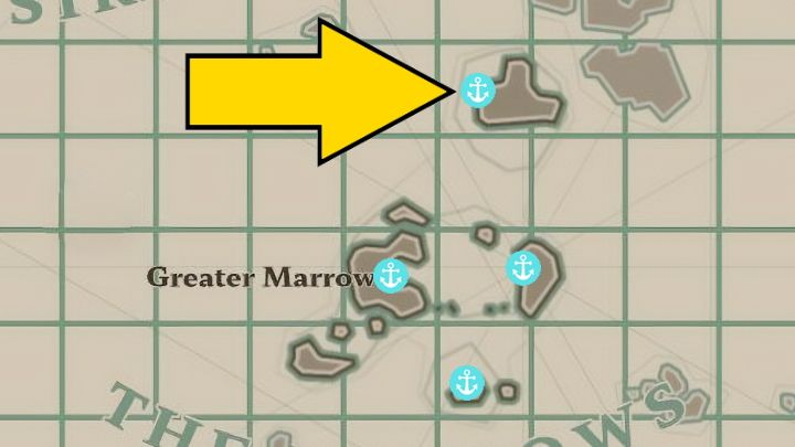 Steel Point is located in the northern part of The Marrows - Dredge: A Place to Rest - Pursuits - Dredge Guide