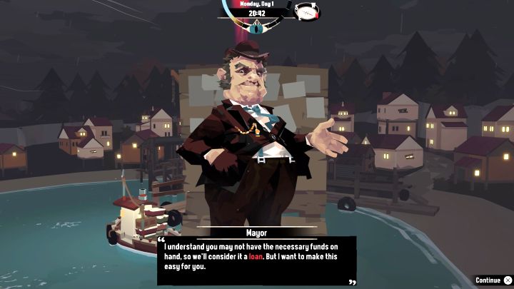 Your first task once the game begins is to catch your first fish and return with them to the starting town of Greater Marrow - Dredge: How to pay off the debt in Greater Marrow? - FAQ - Dredge Guide