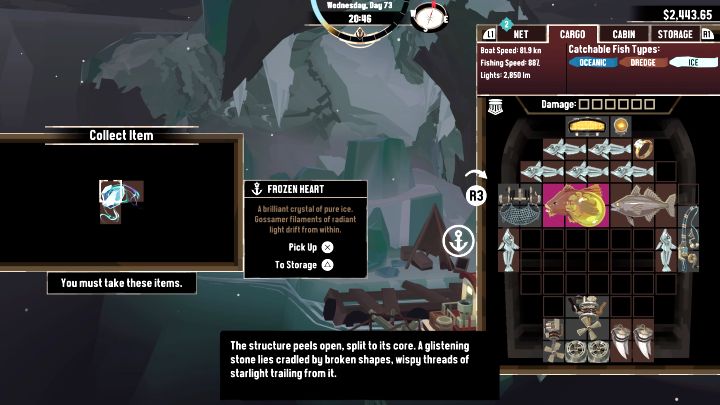 1 - Dredge The Pale Reach: What are the uses of Frozen Hearts? - FAQ - Dredge Guide