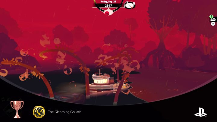 The trophy will not be lost if another attack follows, e - Dredge The Iron Rig: How to get The Gleaming Goliath trophy? - New content - Dredge Guide