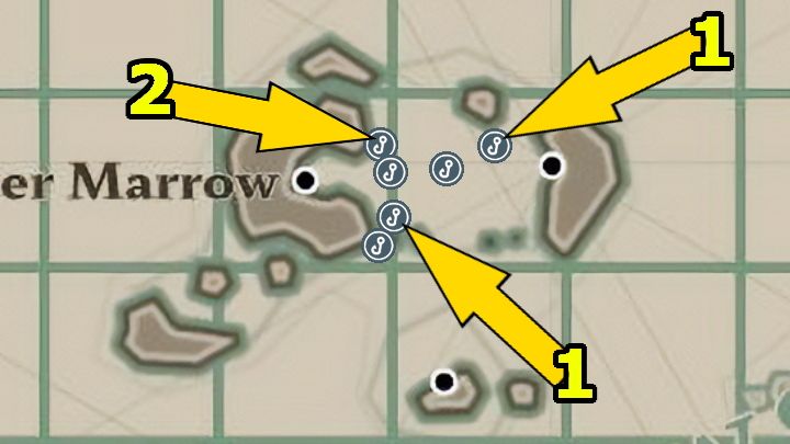 Both species of fish can be found in The Marrows, so searching for them is not a problem - Dredge: Caught to Order - Pursuits - Dredge Guide