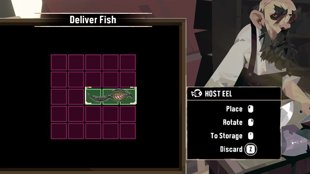 Return to the Fishmonger and move the Aberration Fishes to the slots on the left side of the screen - Dredge: Caught to Order - Pursuits - Dredge Guide