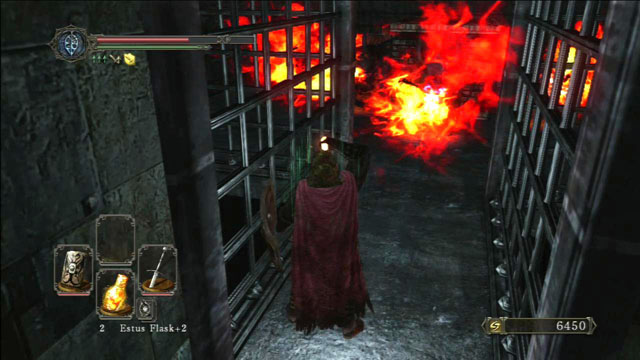 Avoid the flames. - Iron Keep - the road to the King - Walkthrough - Dark Souls II - Game Guide and Walkthrough