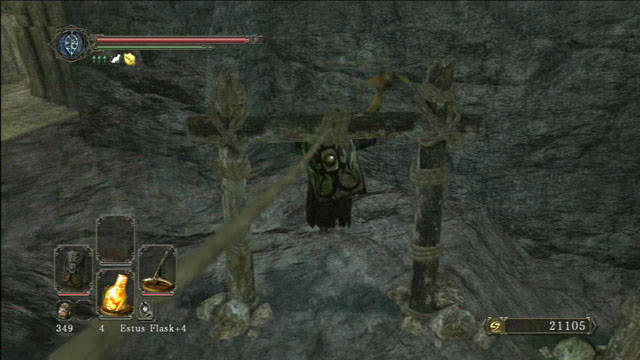 Slide down the rope - Brightstone Cove Of Tseldora - Queens Lair - Walkthrough - Dark Souls II - Game Guide and Walkthrough