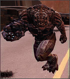 This slow lizard with a ring in his nose is a tough and dangerous enemy - Common enemies - Listings - Duke Nukem Forever - Game Guide and Walkthrough