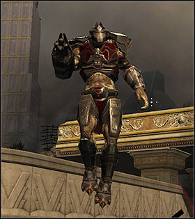 The privates' superiors, easily distinguishable thanks to their red armour covering most of their body and masks - Common enemies - Listings - Duke Nukem Forever - Game Guide and Walkthrough