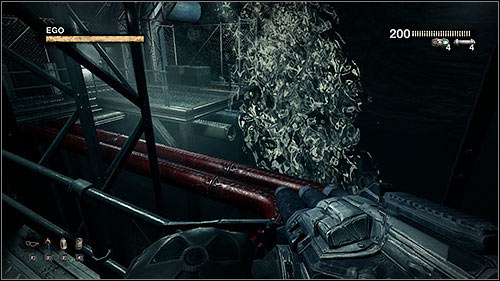 Eventually you will the staircase with barrels rolling down - usually red - 22.2. Blowin The Dam: Part 2 - Campaign - Duke Nukem Forever - Game Guide and Walkthrough