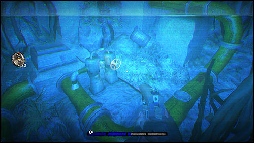 Now you need to follow the yellow pipes that will lead you from valve to valve - 22.1. Blowin The Dam - Campaign - Duke Nukem Forever - Game Guide and Walkthrough