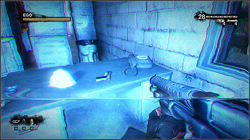 After clearing the corridor of various enemies, destroy the crates blocking the wheeled scaffolding and push it towards the wall to be able to climb up - 21.1. The Clarifier - Campaign - Duke Nukem Forever - Game Guide and Walkthrough