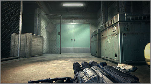 Afterwards enter the room above the broken forklift - 18.1. The Forkstop - Campaign - Duke Nukem Forever - Game Guide and Walkthrough