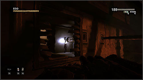 After getting out of it, climb up to the top shelf of the room you're in - 17.2. The Shrunk Machine: Part 2 - Campaign - Duke Nukem Forever - Game Guide and Walkthrough