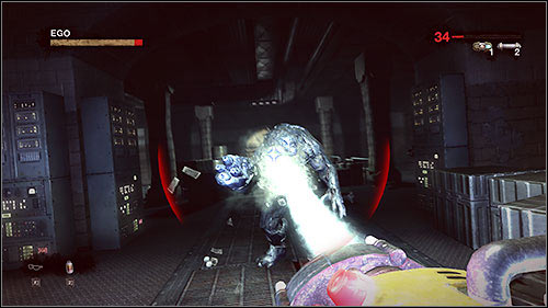 Once you freeze every Pig around, go into the room behind the double door - 17.1. The Shrunk Machine - Campaign - Duke Nukem Forever - Game Guide and Walkthrough