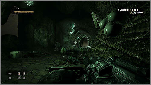 After a heavy fight in the next room, you will reach a set of stairs which will lead you to the Queen - 8.2. The Hive: Part 2 - Campaign - Duke Nukem Forever - Game Guide and Walkthrough