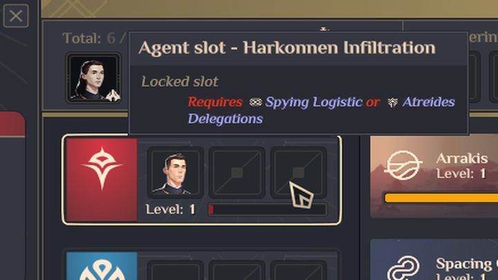 You can spy on other factions - Dune Spice Wars: Espionage, Counterintelligence, Infiltrations and Missions - Basics - Dune Spice Wars Guide