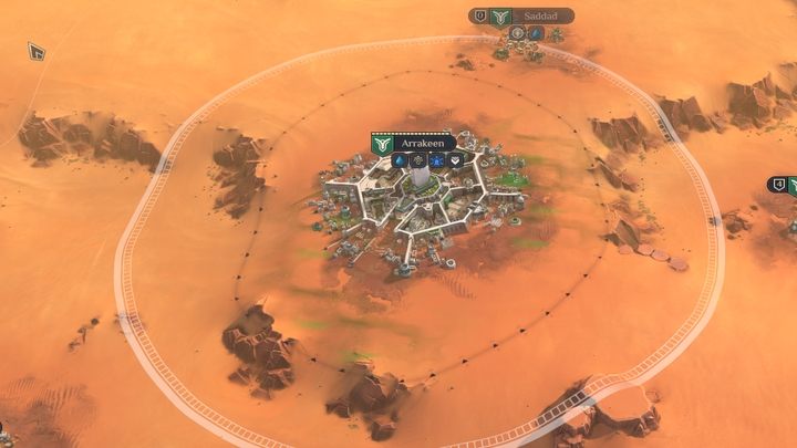 Your home base also works like an Airfield. - Dune Spice Wars: Airfield - How To Use? - FAQ - Dune Spice Wars Guide