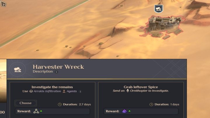 Broken Ornithopter - Dune Spice Wars: Points of Interests - description and list - Basics - Dune Spice Wars Guide