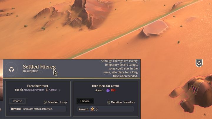 Fremen mercenaries are strong units (30 Force, 720 Health) - Dune Spice Wars: Points of Interests - description and list - Basics - Dune Spice Wars Guide