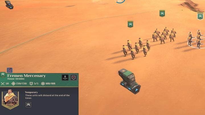 Mercenaries are very strong units. - Dune Spice Wars: Points of Interests - description and list - Basics - Dune Spice Wars Guide