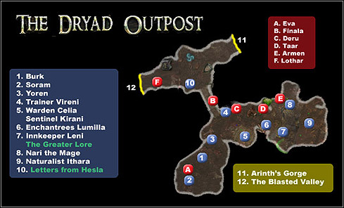 1 - The Dryad Outpost - Maps - Dungeon Siege II: Broken World - Game Guide and Walkthrough