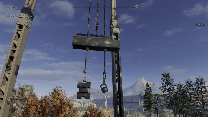 Then wait for the metal element to be lowered and jump on it - Dying Light 2: Windmills (Houndfield) - list - Windmills - Dying Light 2 Guide