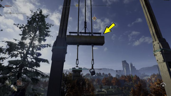 Lean back and wait until you can jump on the next element - Dying Light 2: Windmills (Houndfield) - list - Windmills - Dying Light 2 Guide