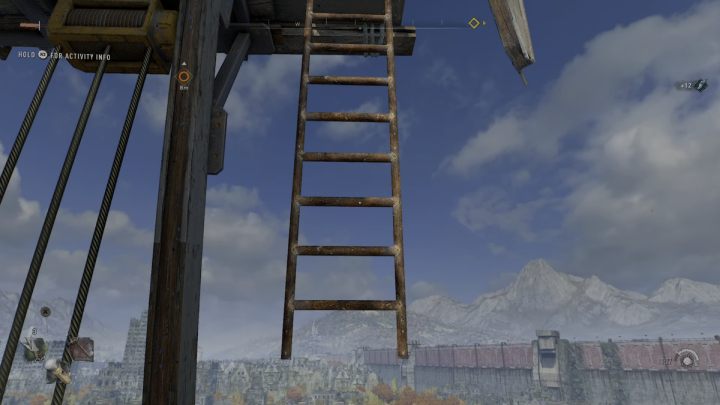 The ladder leading to the top will be on the left side - Dying Light 2: Windmills (Houndfield) - list - Windmills - Dying Light 2 Guide