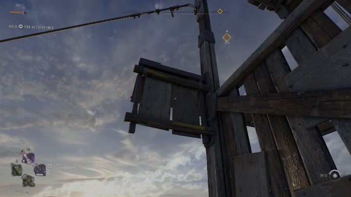 Turn right, jump to the protruding boards and climb to the next level of the windmill - Dying Light 2: Windmills (Houndfield) - list - Windmills - Dying Light 2 Guide