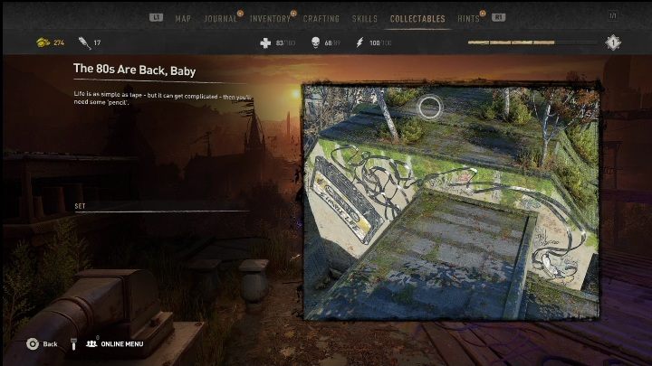 This graffiti is located in the area you are exploring at the very beginning of the game - Dying Light 2: Graffiti Tags (Houndfield) - list of all - Houndfield - Dying Light 2 Guide